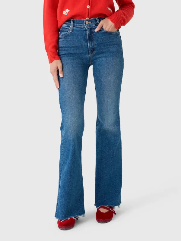 Mother Women's The Doozy Sneak Fray Jean made by MOTHER