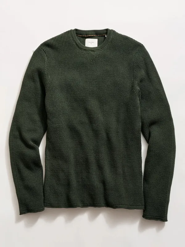 Billy Reid Men's Mini Waffle Crew made by Saint Bernard