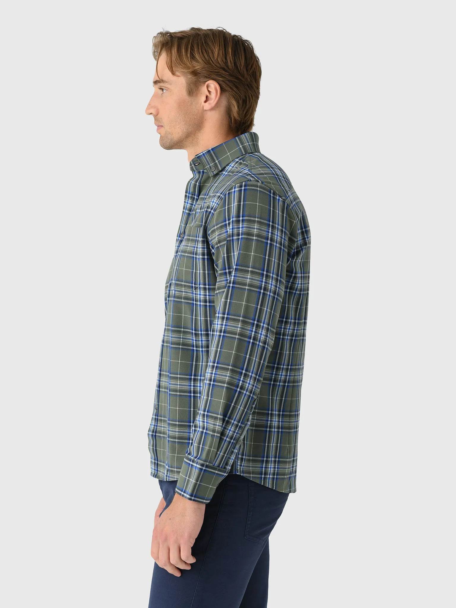 Mizzen+Main Men's Trim City Flannel sold by Saint Bernard