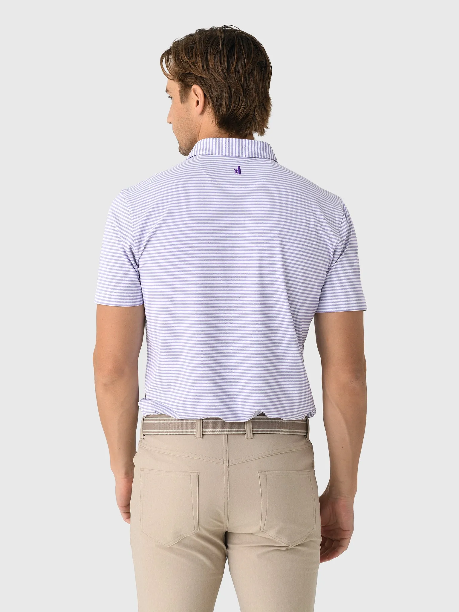 Johnnie-O Men's Collegiate Stetson Stripe Performance Mesh Polo sold by Saint Bernard product image thumbnail 3