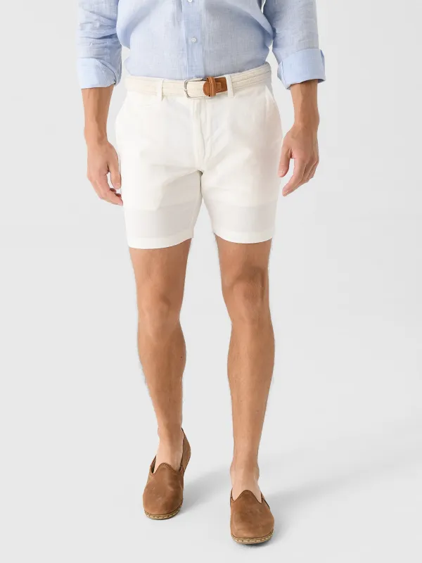 Johnnie-O Men's Melrose Cotton Linen Short sold by Saint Bernard