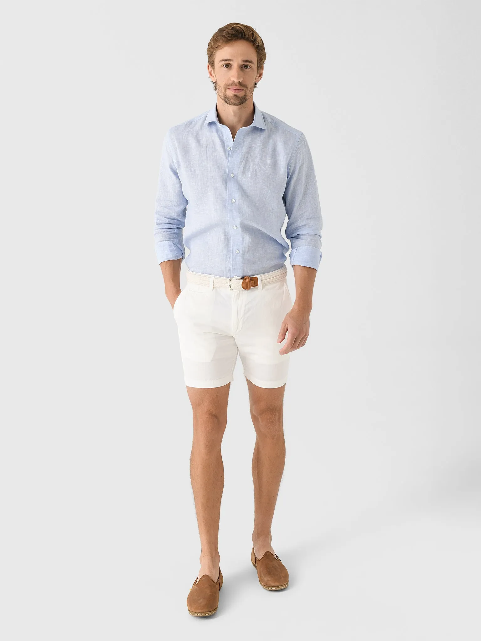 Johnnie-O Men's Melrose Cotton Linen Short sold by Saint Bernard product image thumbnail 2