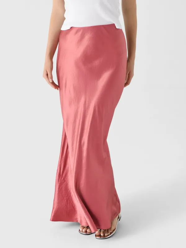 Vince Women's Satin Maxi Skirt made by Vince