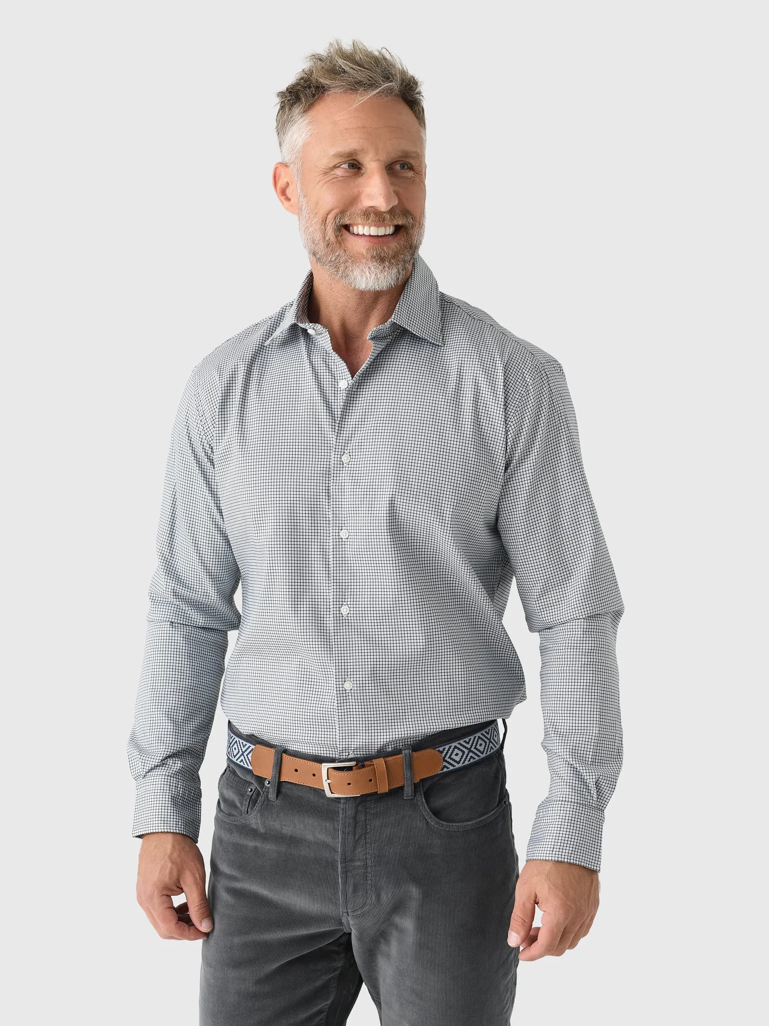 Peter Millar Crown Men's Jackson Crown Lite Cotton-Stretch Sport Shirt sold by Saint Bernard product image thumbnail 3