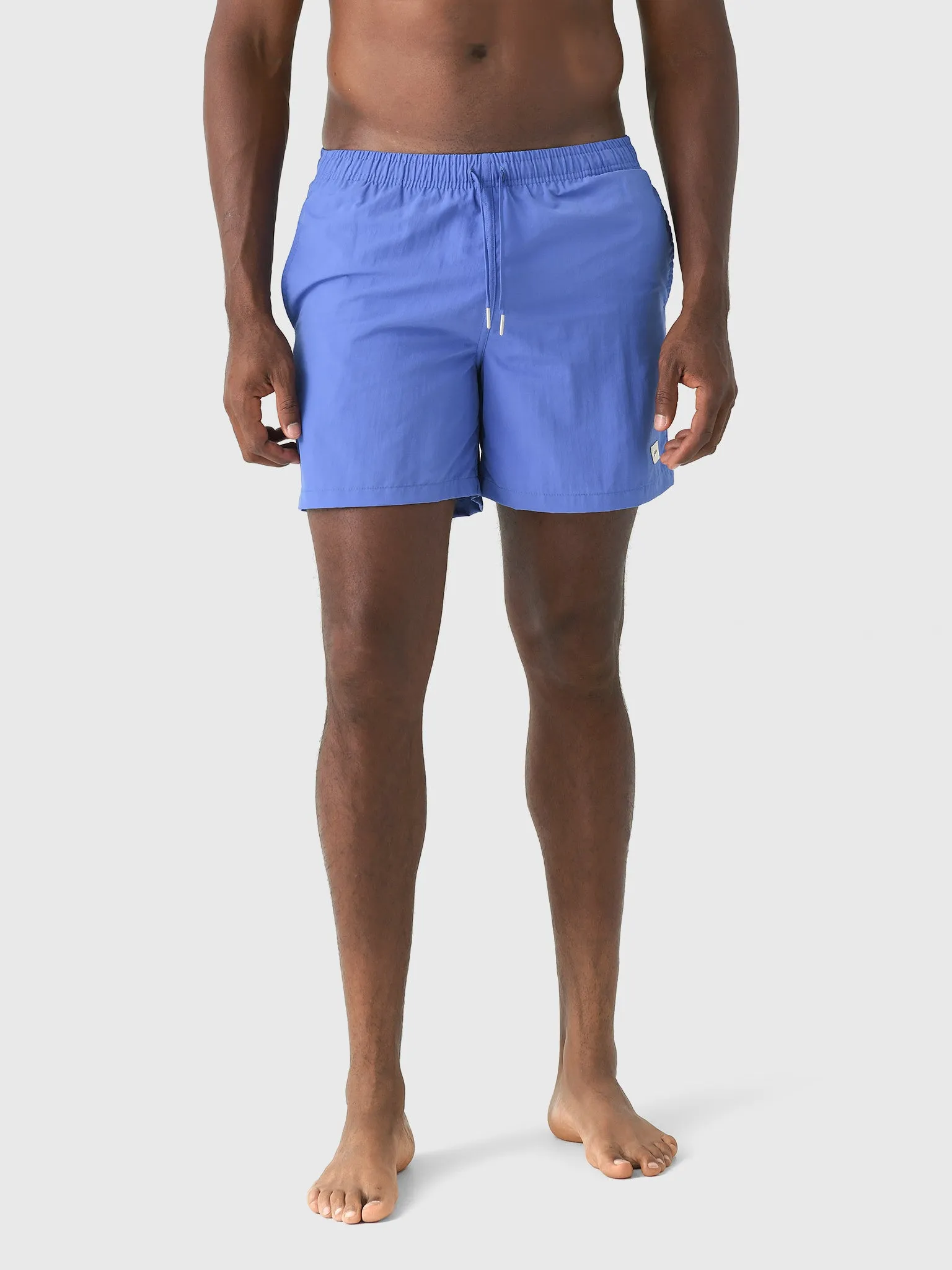 Bather Men's Solid Cornflower Swim Trunk sold by Saint Bernard
