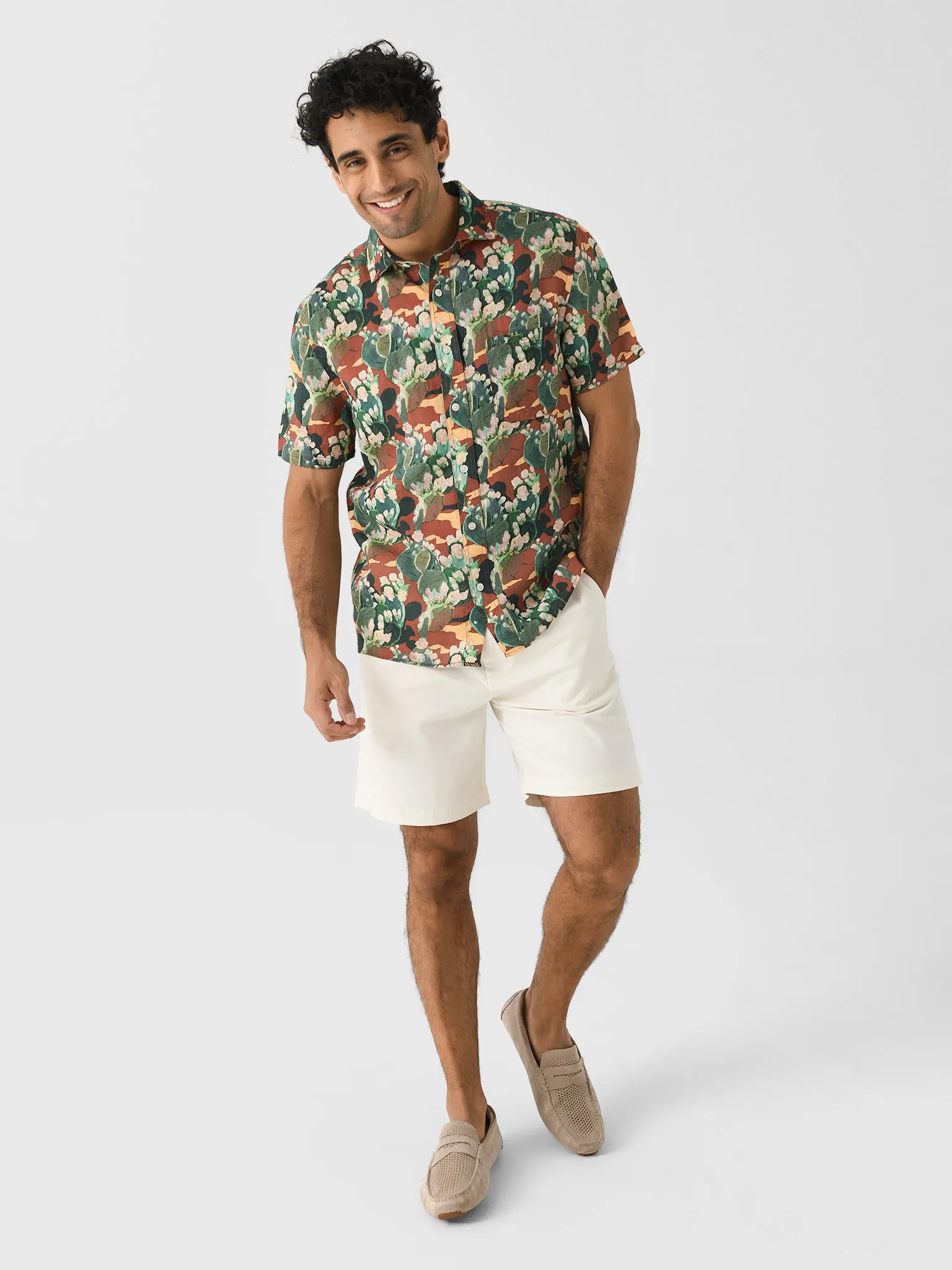 Billy Reid Men's Short Sleeve Cactus Treme Shirt sold by Saint Bernard product image thumbnail 2