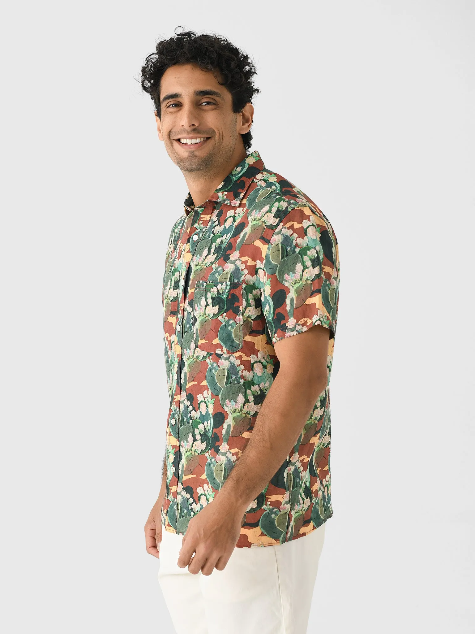 Billy Reid Men's Short Sleeve Cactus Treme Shirt sold by Saint Bernard product image thumbnail 3