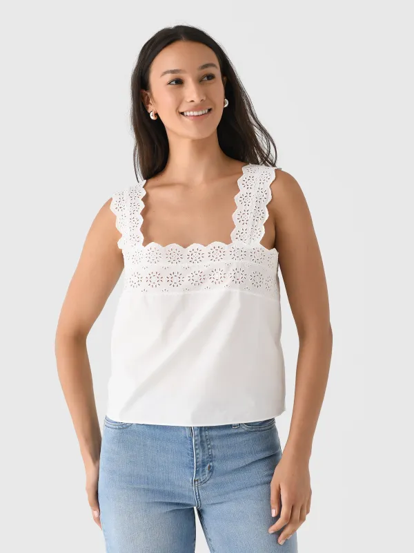 Frame Women's The Eyelet Tank made by Saint Bernard