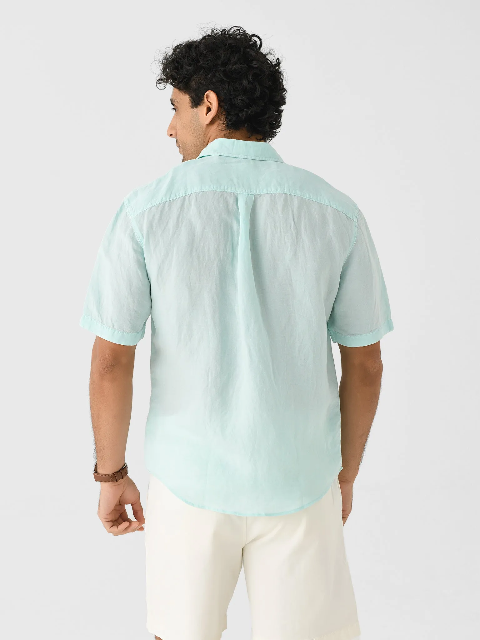 Johnnie-O Men's Gianni Hangin' Out Linen Button-Down Shirt sold by Saint Bernard product image thumbnail 4