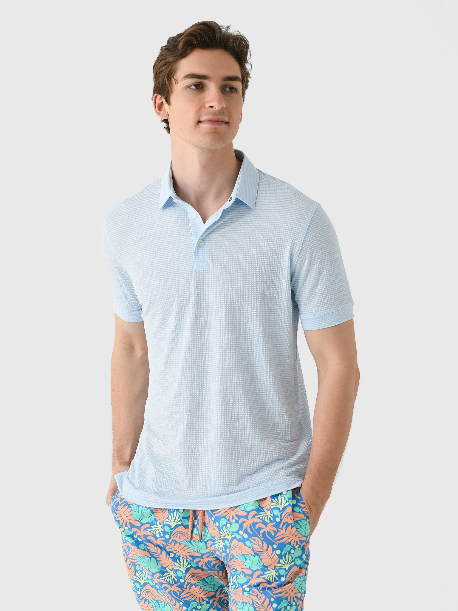 Mizzen+Main Men's Trim Copa Polo sold by Saint Bernard