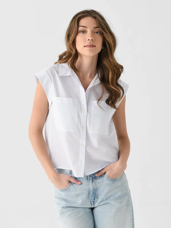 Frame Women's The Seersucker Leisure Shirt sold by Saint Bernard