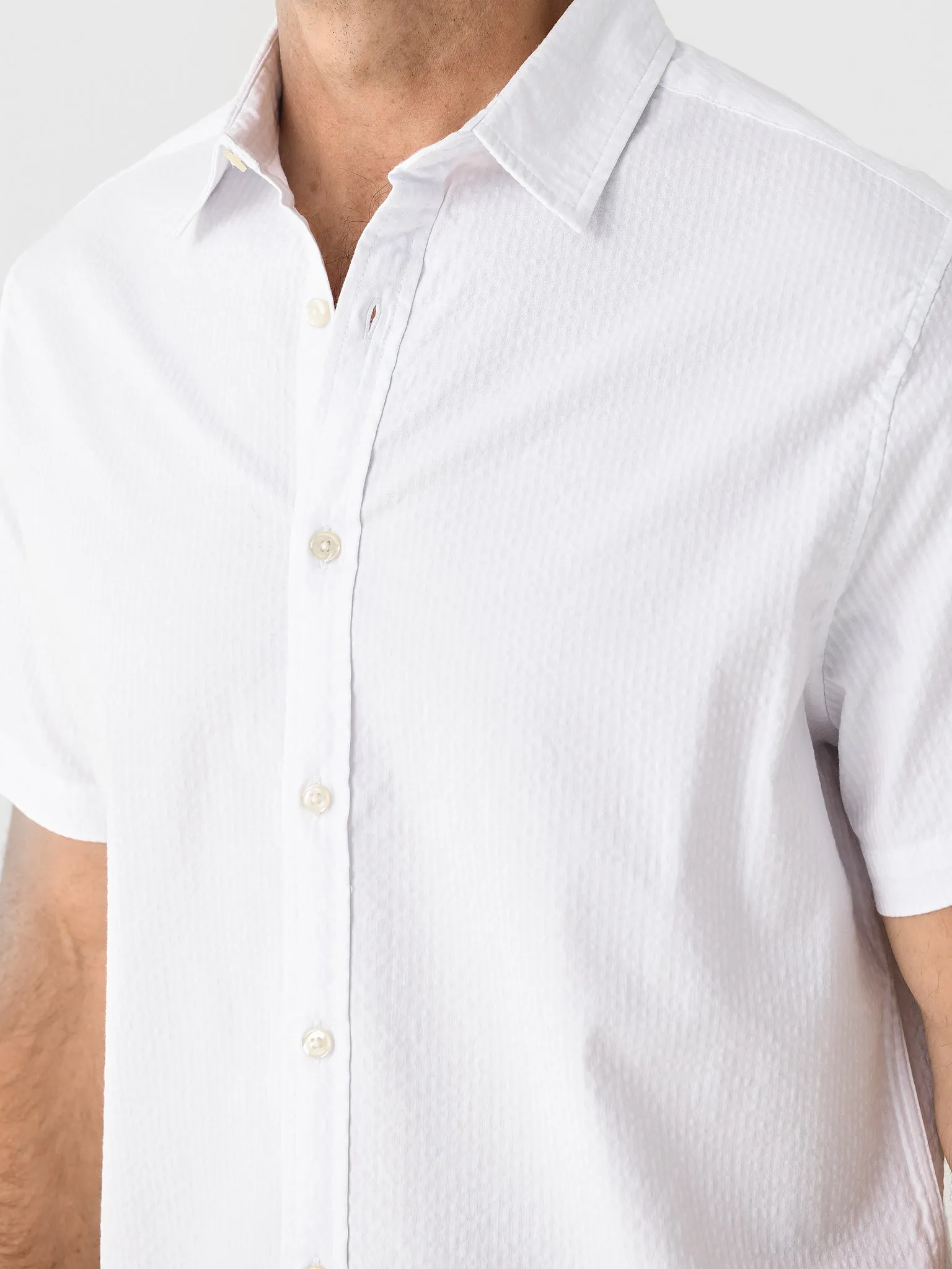 Fair Harbor Men's The Seersucker Shirt sold by Saint Bernard product image thumbnail 5