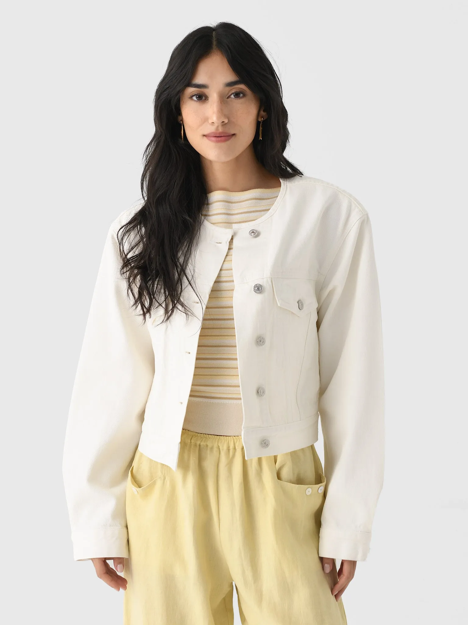 Citizens Of Humanity Women's Renata Collarless Deconstructed Jacket sold by Saint Bernard