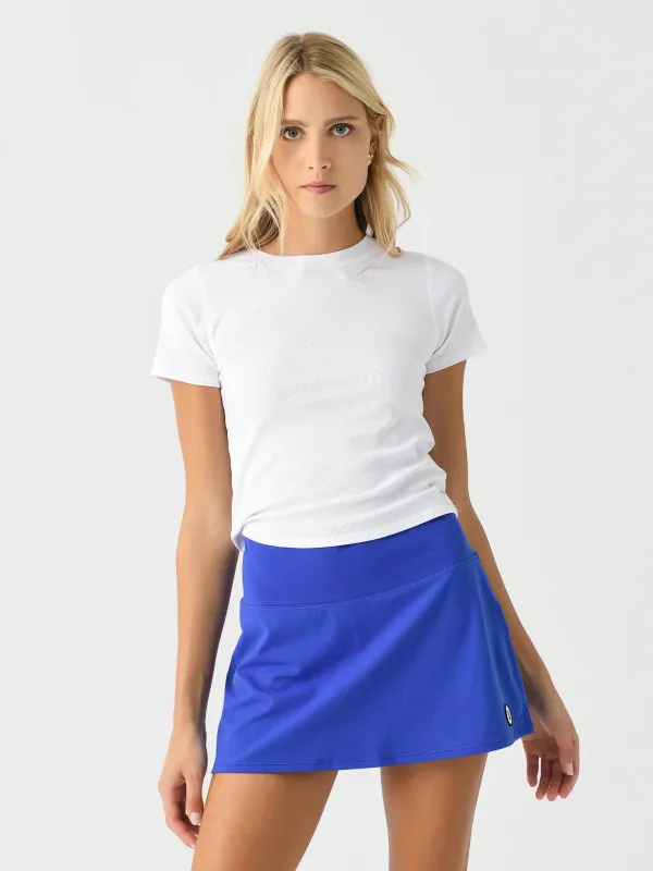 Vuori Women's Pose Fitted Tee made by Vuori