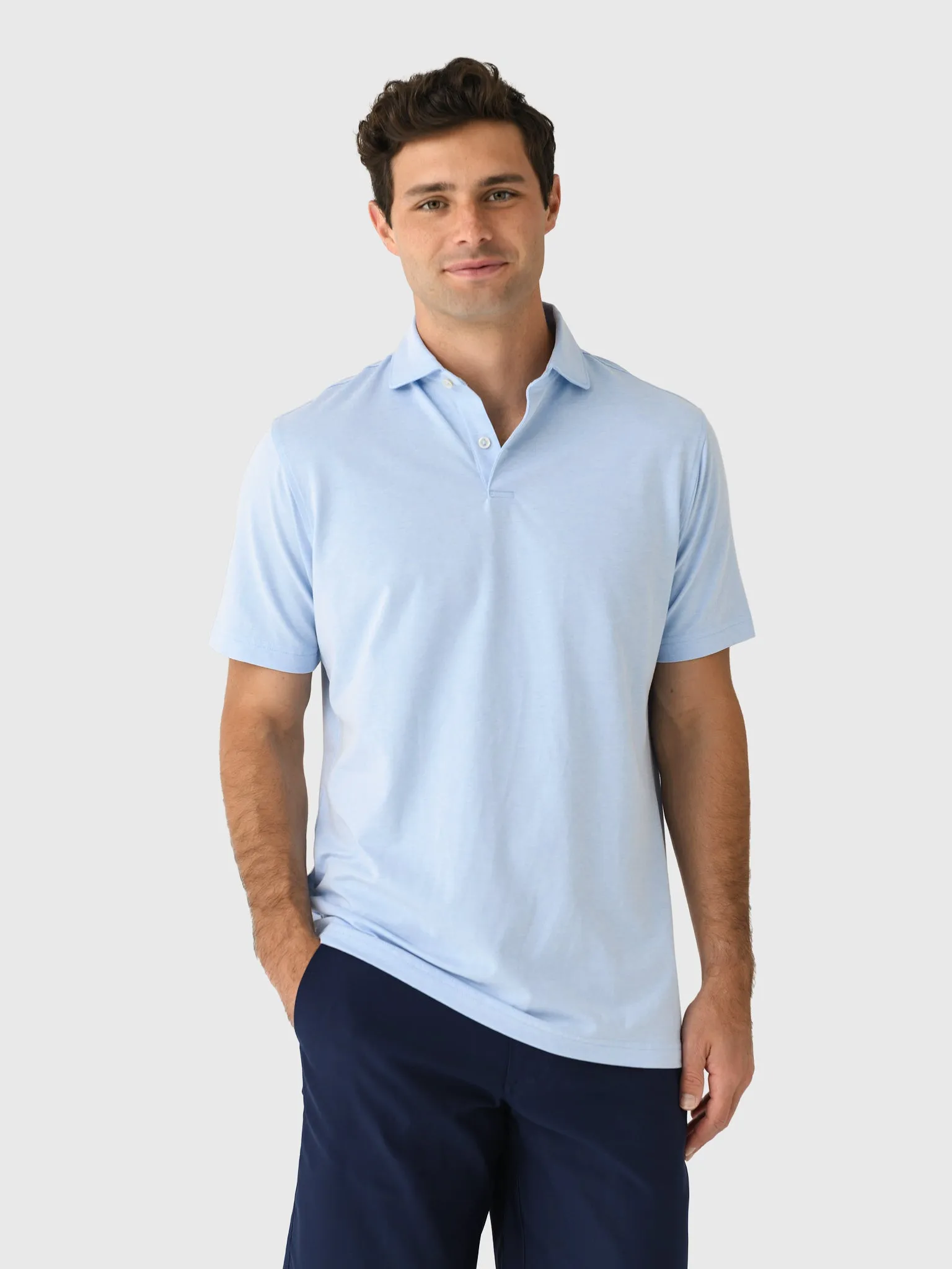 Peter Millar Crown Crafted Men's Albatross Cotton Blend Piqué Polo sold by Saint Bernard product image thumbnail 4
