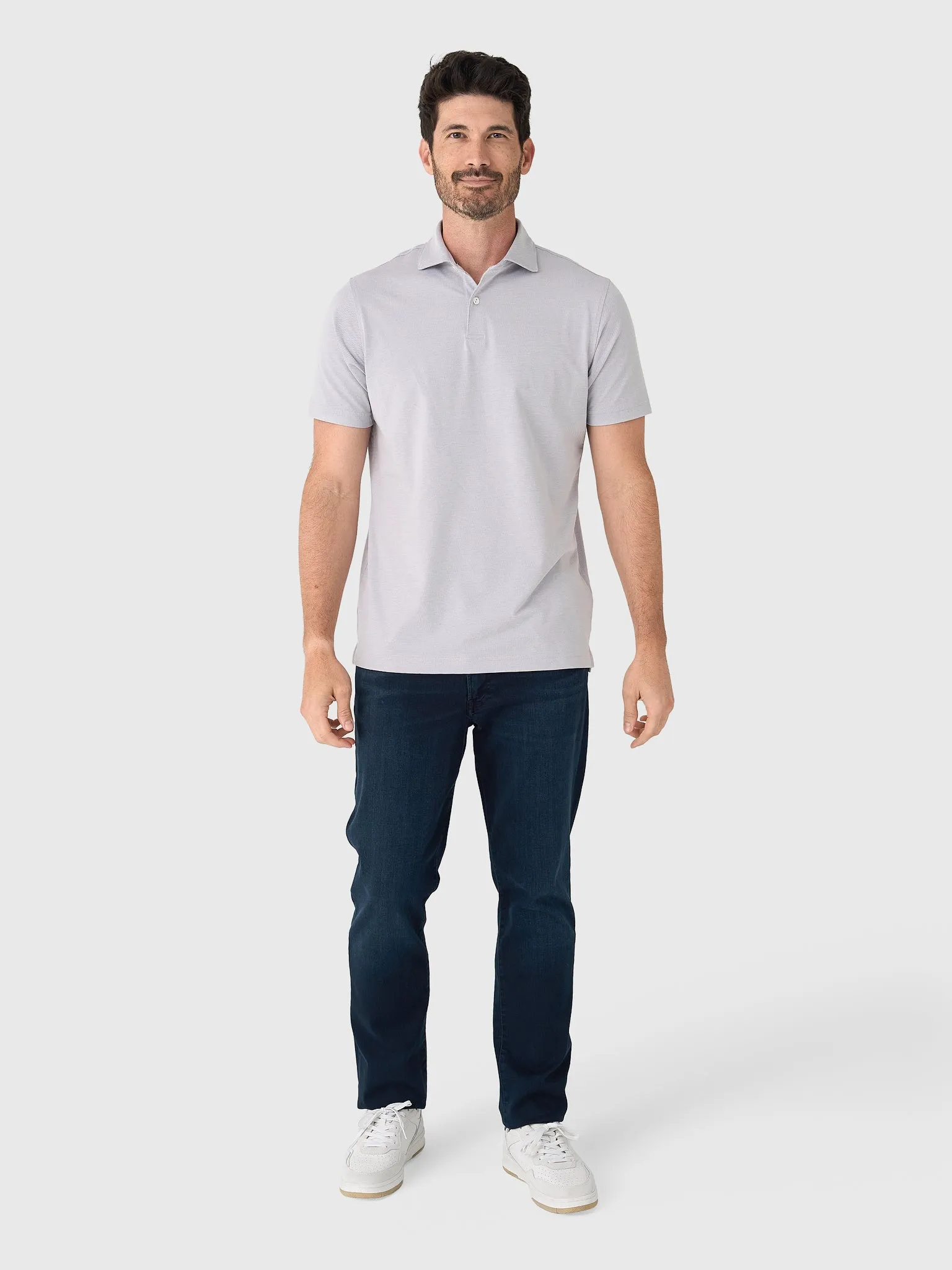 Peter Millar Crown Crafted Men's Albatross Cotton Blend Piqué Polo sold by Saint Bernard product image thumbnail 2