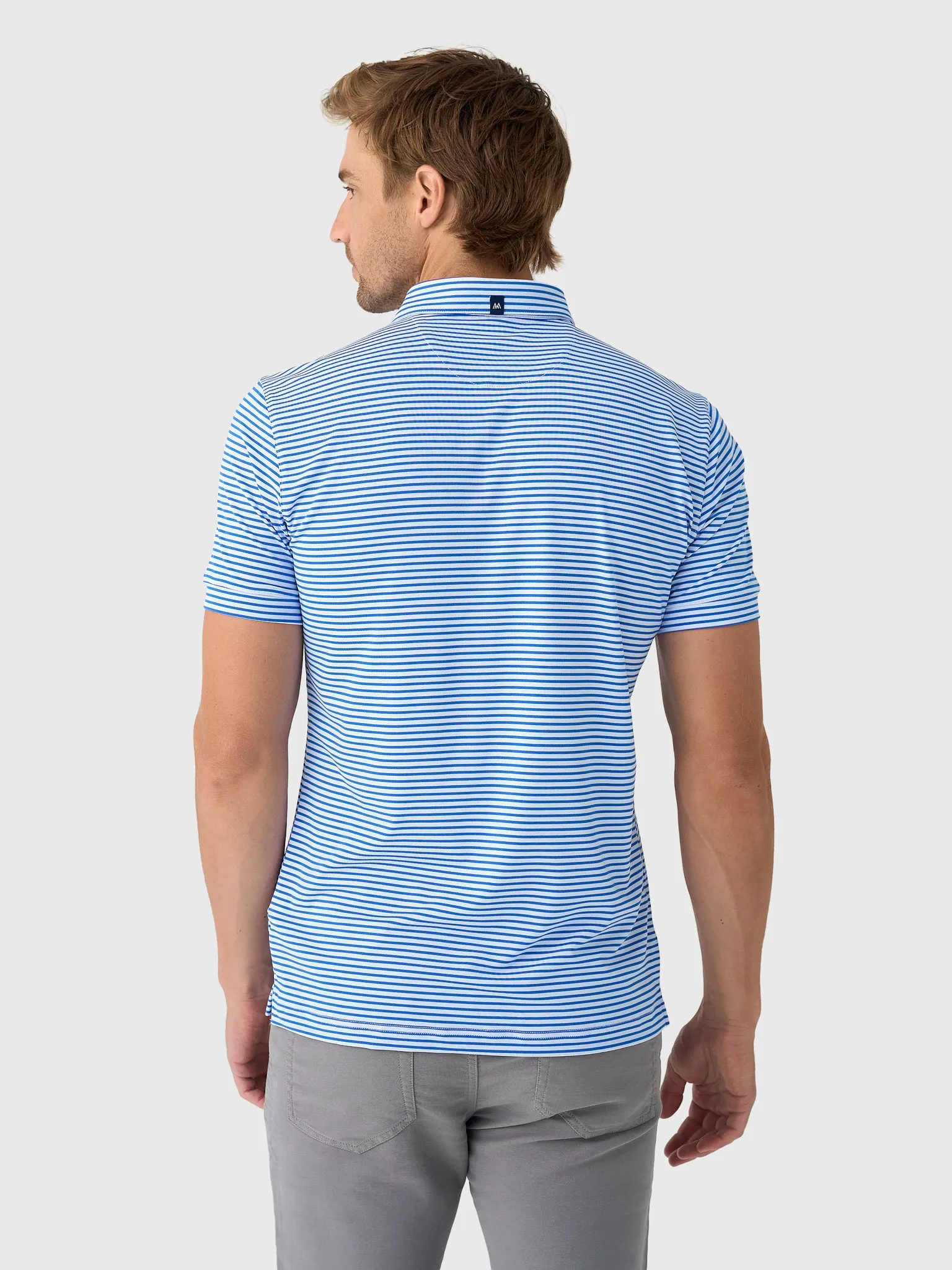 Mizzen+Main Men's Southern Methodist University Trim Versa Polo sold by Saint Bernard product image thumbnail 3