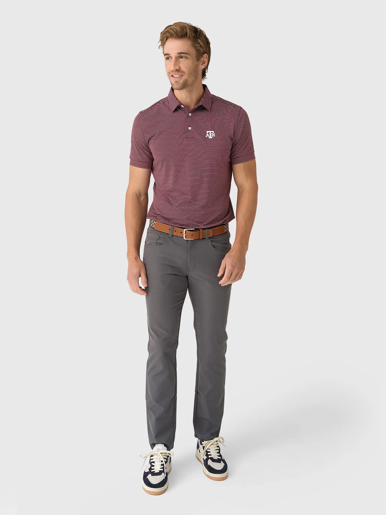 Mizzen+Main Men's Texas A&M University Trim Versa Polo sold by Saint Bernard product image thumbnail 2