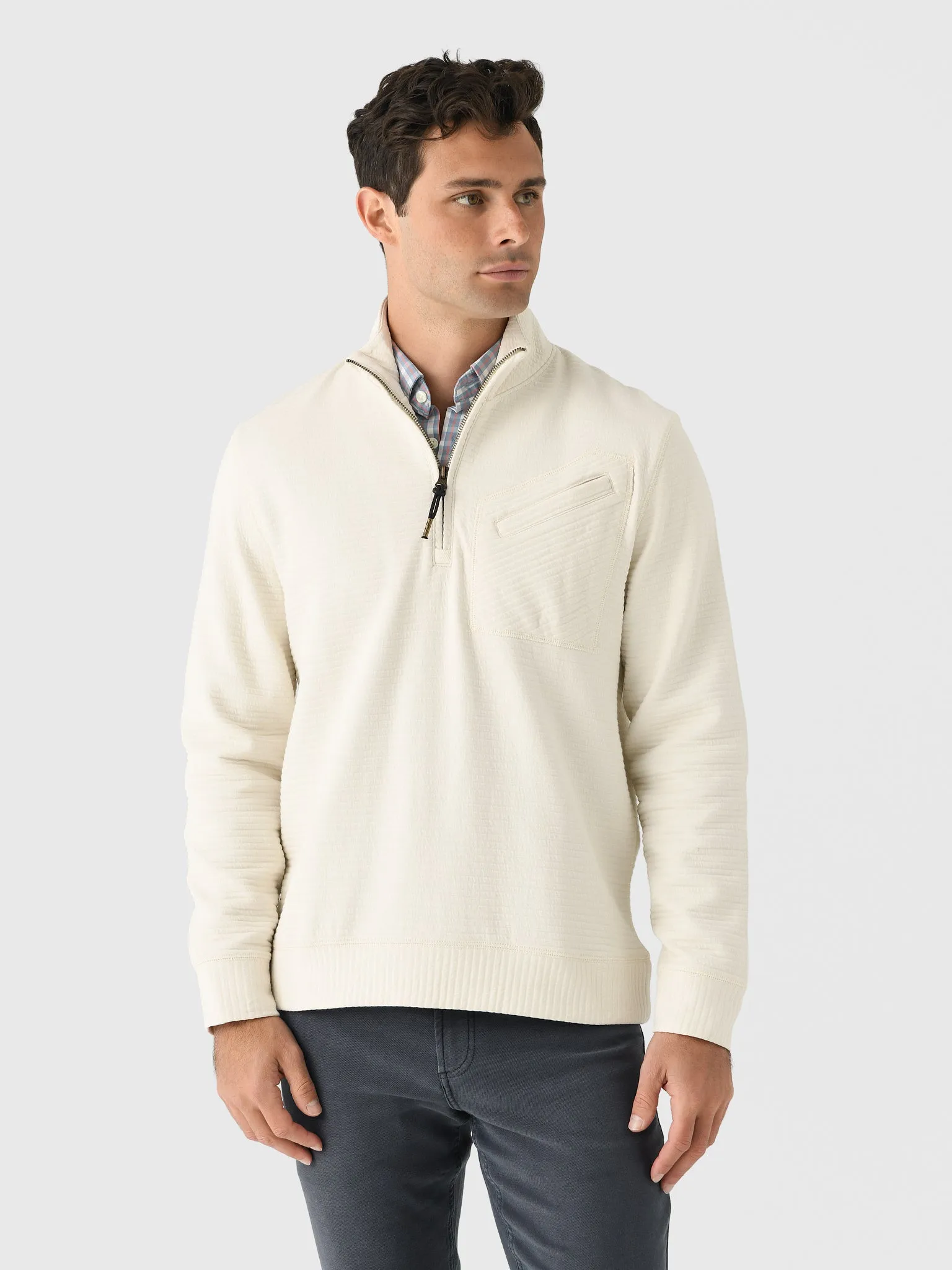 Billy Reid Men's Quilted Half-Zip sold by Saint Bernard product image thumbnail 5