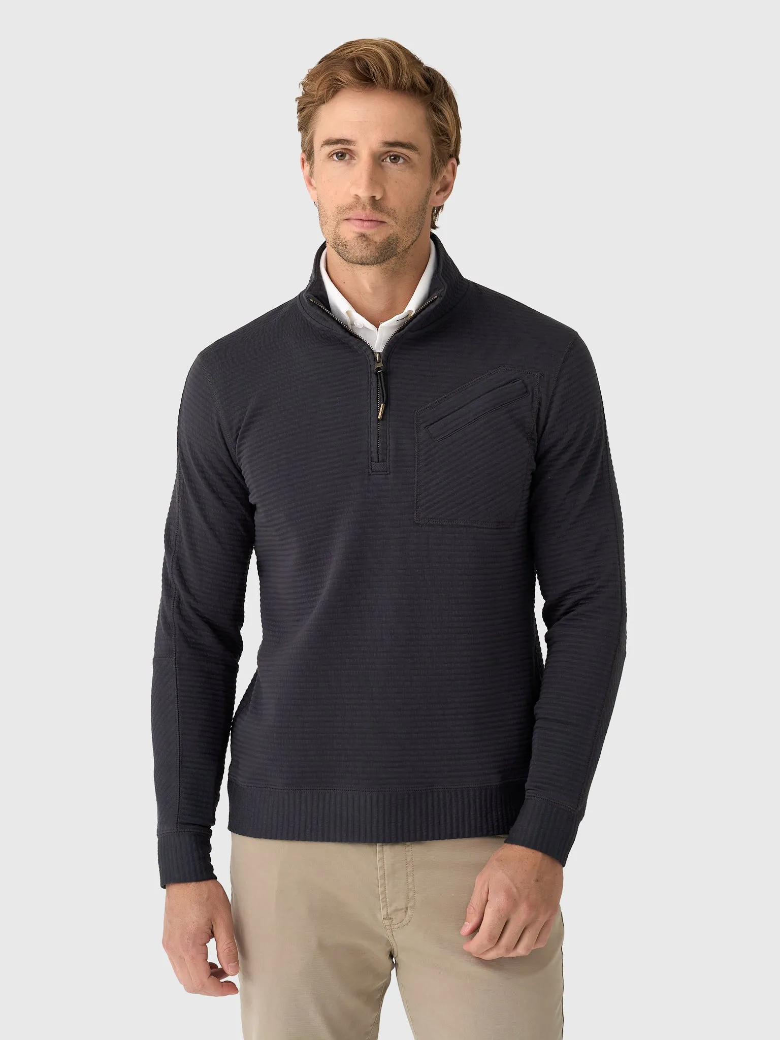 Billy Reid Men's Quilted Half-Zip sold by Saint Bernard
