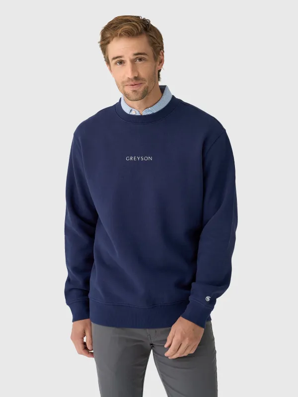 Greyson Men's Signature Aspen Crewneck made by Saint Bernard