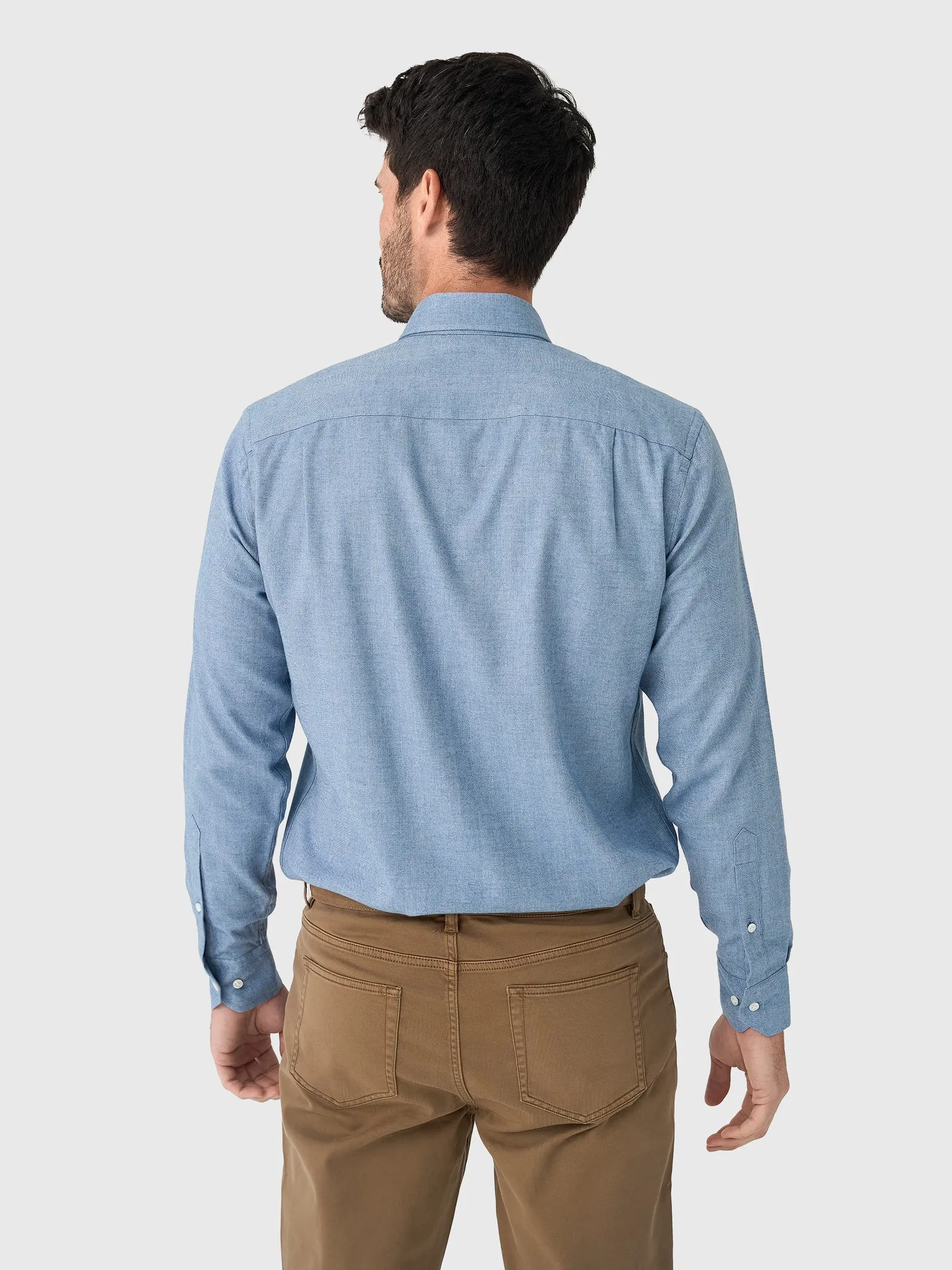 Peter Millar Crown Crafted Men's Brixen Italian Flannel Sport Shirt sold by Saint Bernard product image thumbnail 3