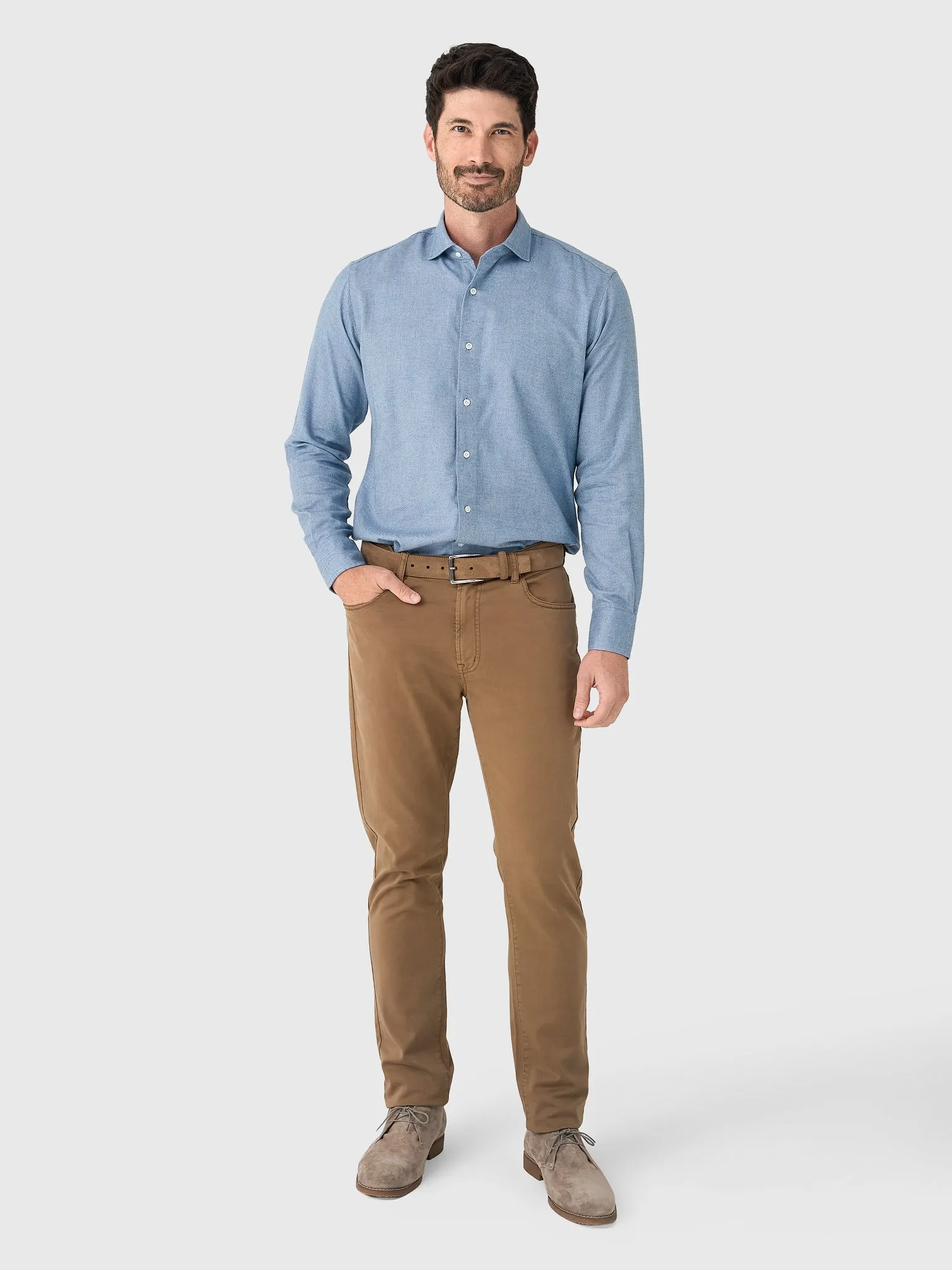 Peter Millar Crown Crafted Men's Brixen Italian Flannel Sport Shirt sold by Saint Bernard product image thumbnail 2