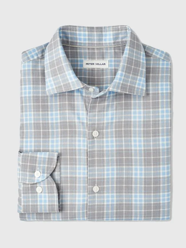 Peter Millar Crown Men's Big Bear Performance Flannel Sport Shirt made by Peter Millar