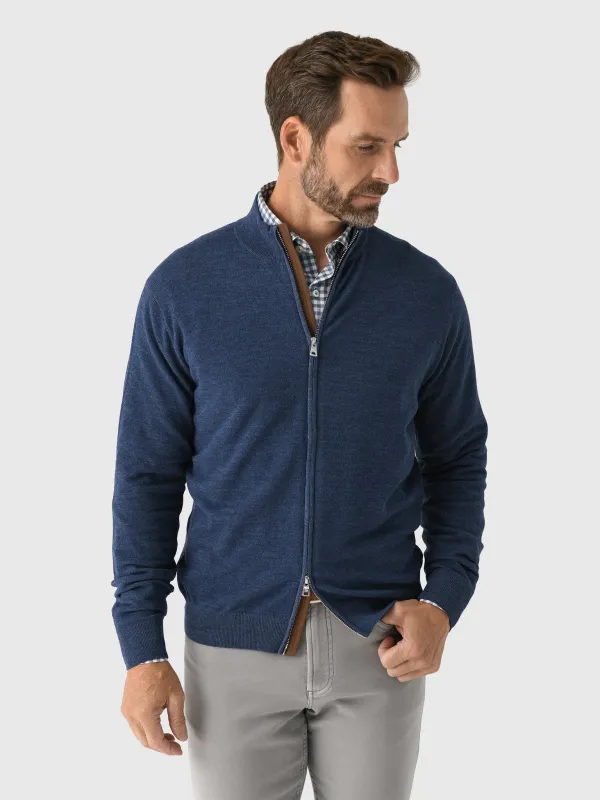 Peter Millar Crown Crafted Men's Excursionist Flex Full-Zip Sweater sold by Saint Bernard