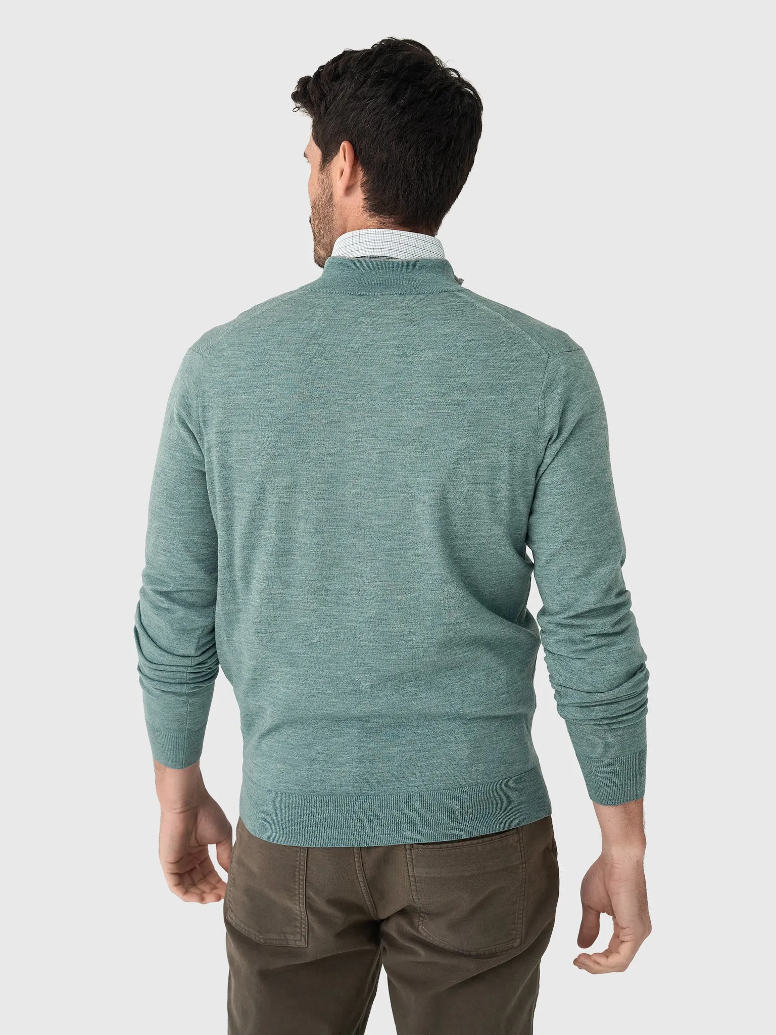 Peter Millar Crown Crafted Men's Excursionist Flex Quarter-Zip Sweater sold by Saint Bernard product image thumbnail 4