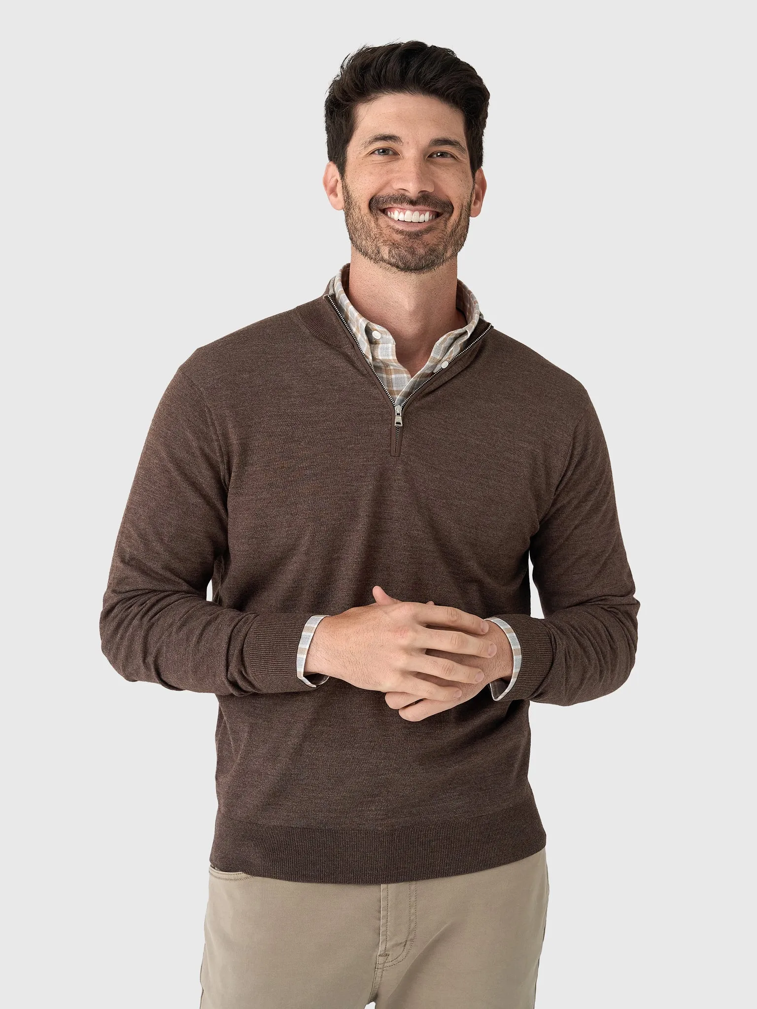 Peter Millar Crown Crafted Men's Excursionist Flex Quarter-Zip Sweater sold by Saint Bernard product image thumbnail 5