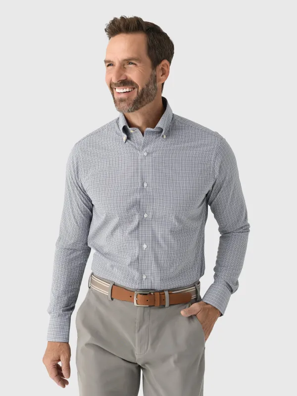 Peter Millar Crown Crafted Men's Porter Performance Poplin Sport Shirt made by Peter Millar