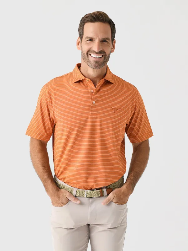 Peter Millar Collegiate Men's Texas Longhorns Hemlock Performance Jersey Polo made by Peter Millar
