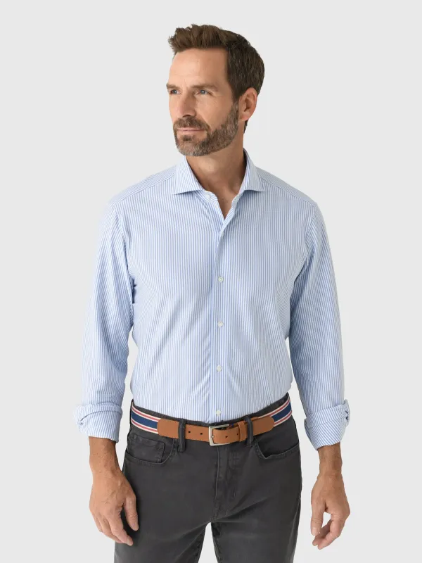 Peter Millar Crown Crafted Men's Excursionist Flex Stripe Sport Shirt sold by Saint Bernard