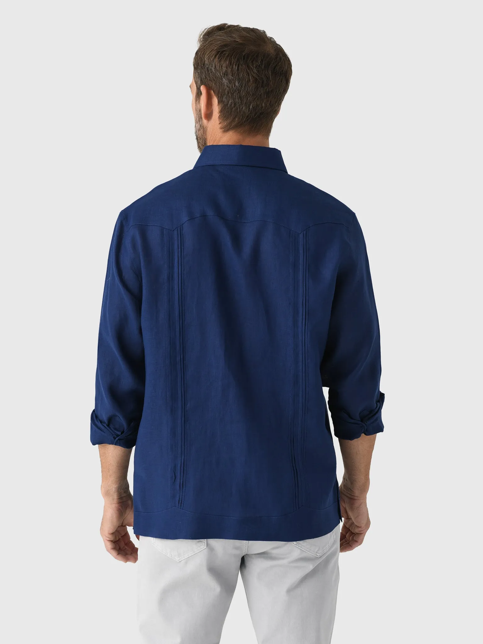 Centuria Men's Long Sleeve Linen Guayabera Shirt sold by Saint Bernard product image thumbnail 3