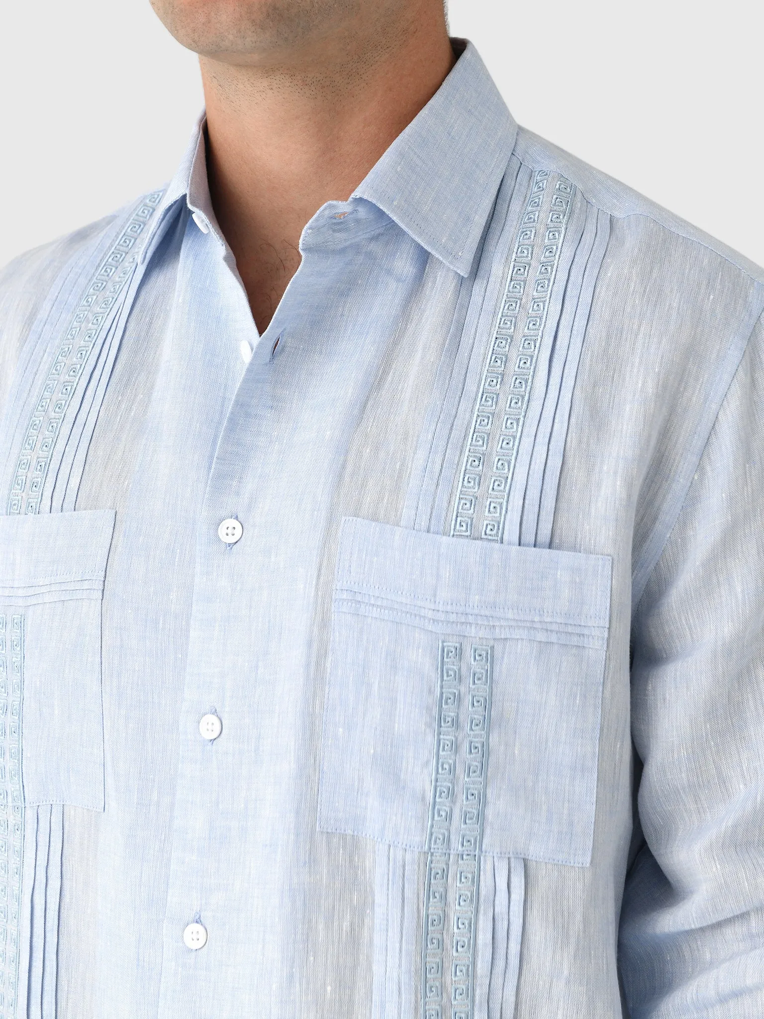 Centuria Men's Long Sleeve Linen Guayabera Shirt sold by Saint Bernard product image thumbnail 5
