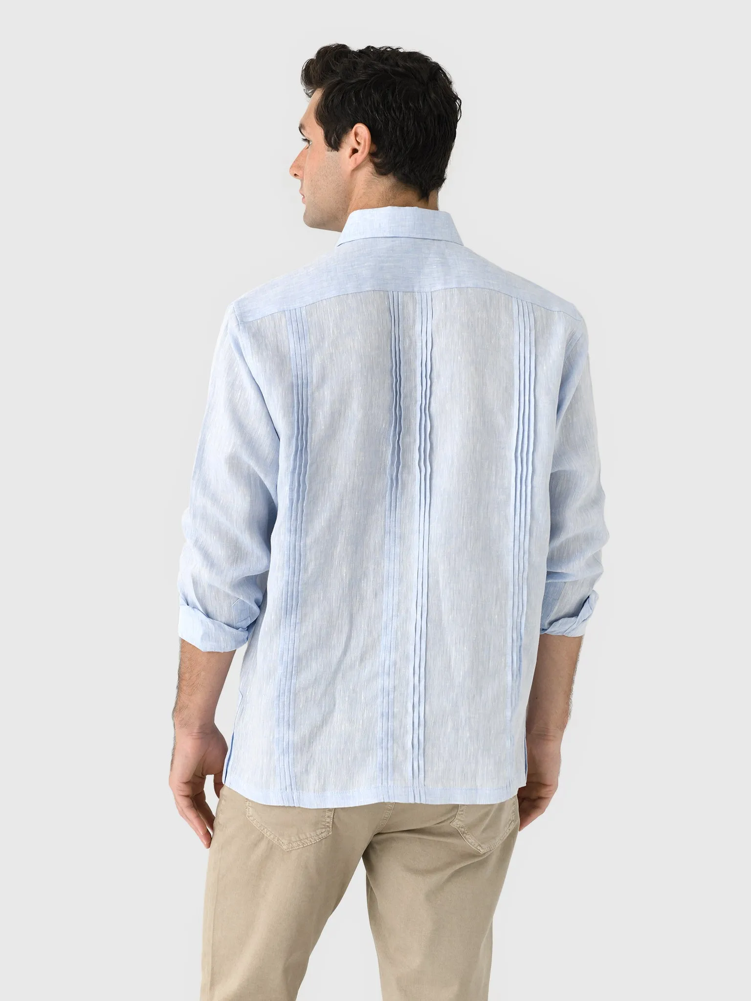 Centuria Men's Long Sleeve Linen Guayabera Shirt sold by Saint Bernard product image thumbnail 4