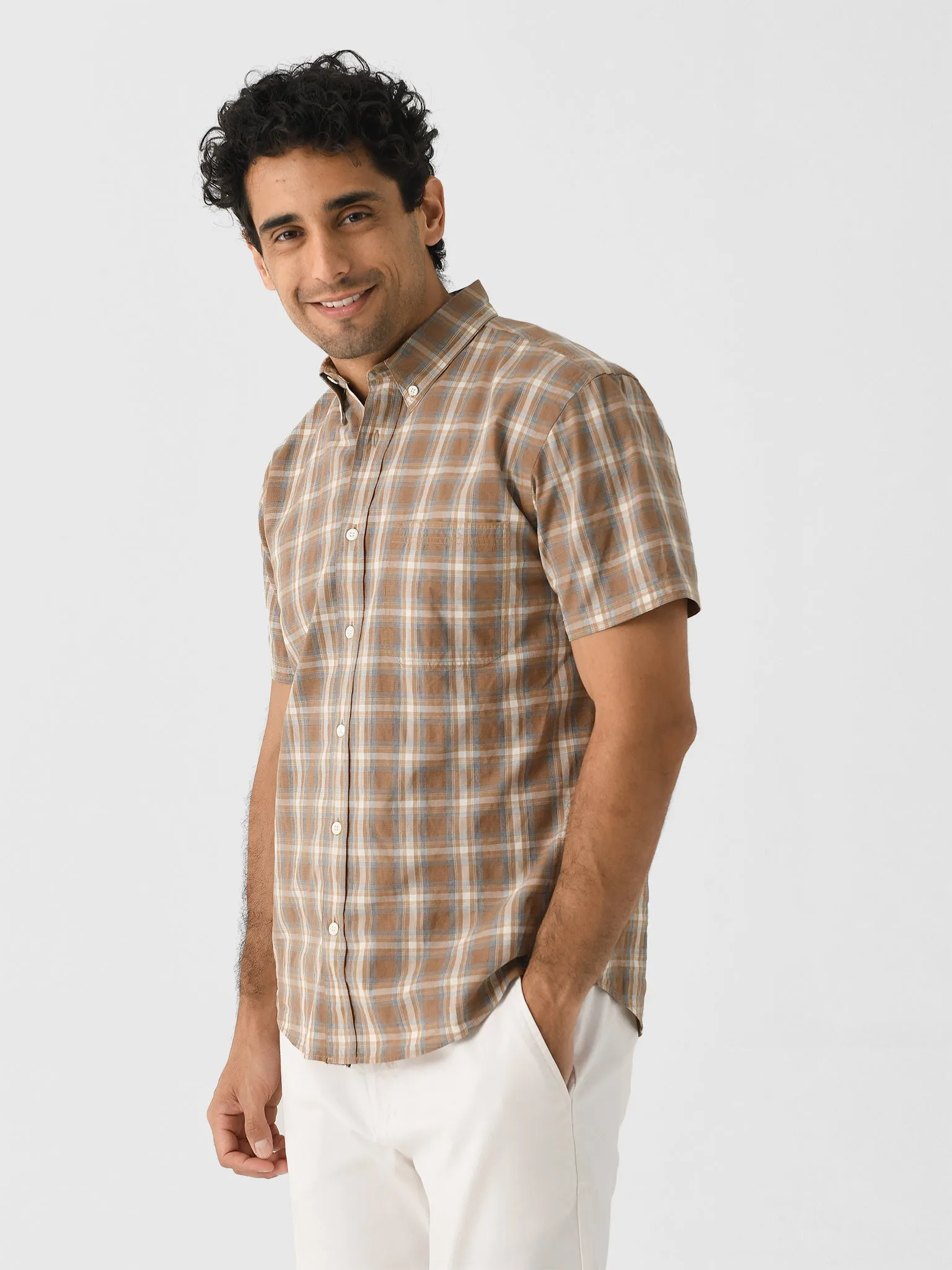 Billy Reid Men's Short Sleeve Tuscumbia Shirt sold by Saint Bernard product image thumbnail 3