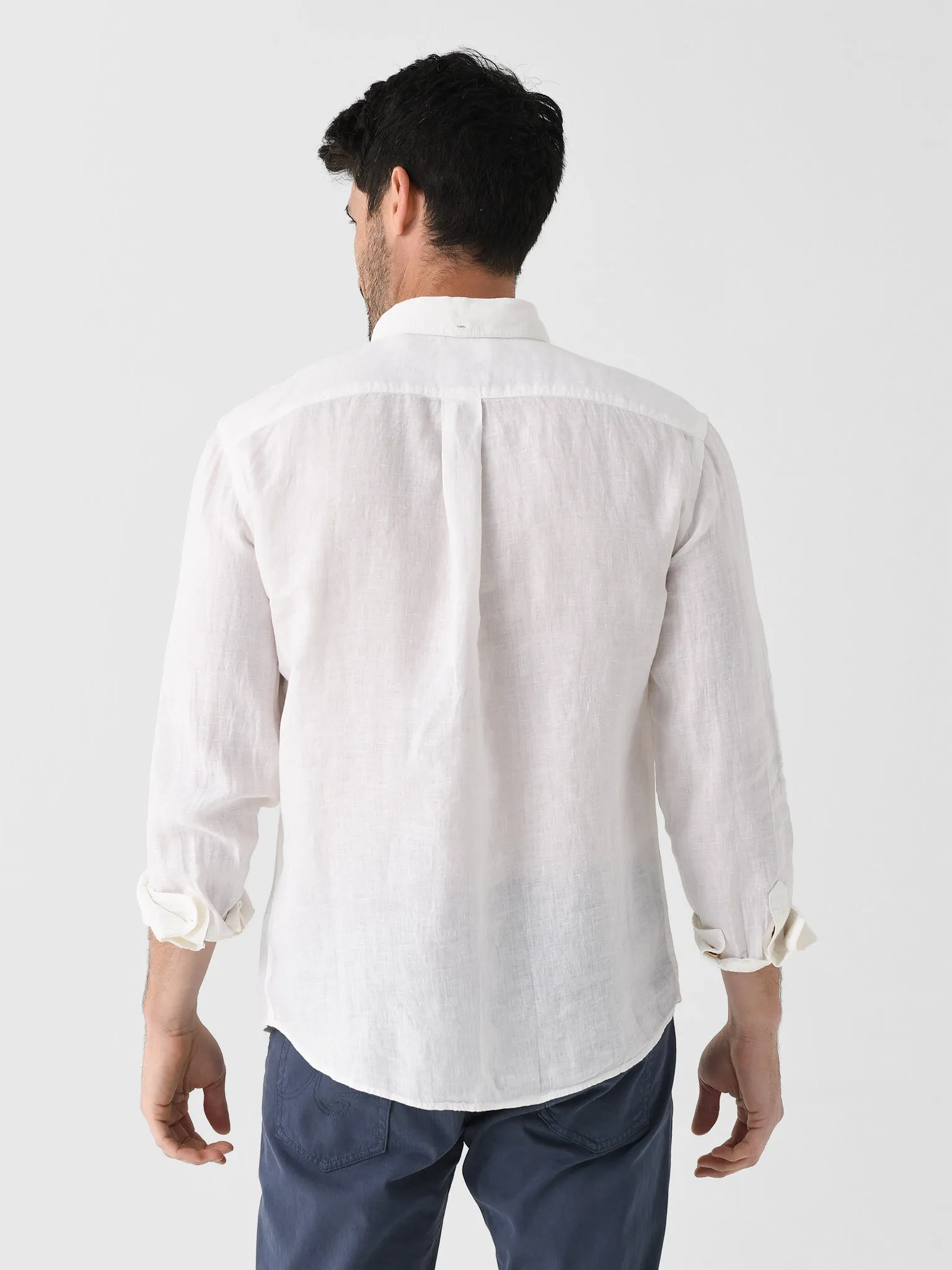 Billy Reid Men's Tuscumbia Linen Shirt sold by Saint Bernard product image thumbnail 5