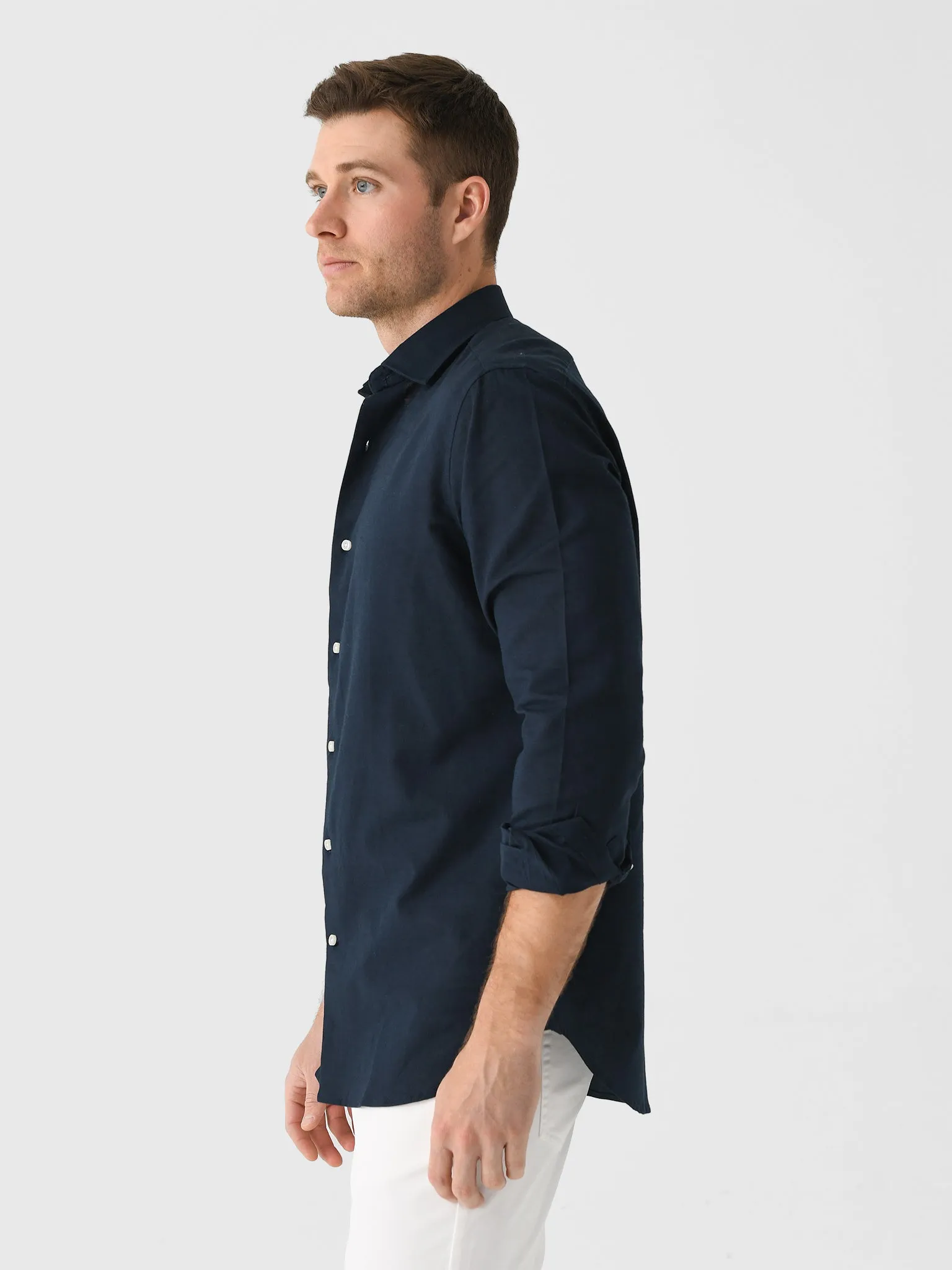 Nicoló Men's Naples Long Sleeve Shirt sold by Saint Bernard product image thumbnail 4