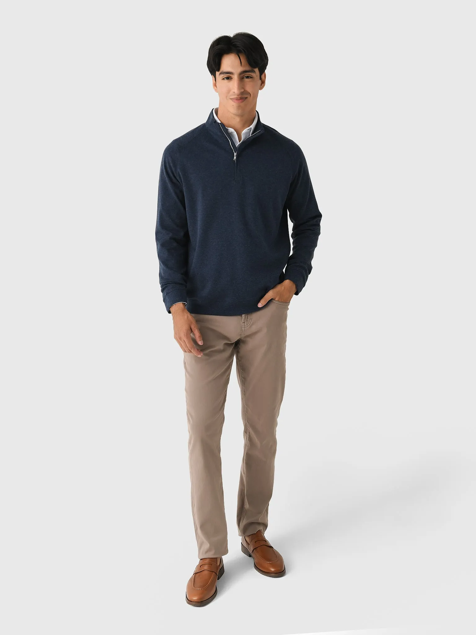 Peter Millar Crown Crafted Men's Grant Birdseye Quarter-Zip sold by Saint Bernard product image thumbnail 2