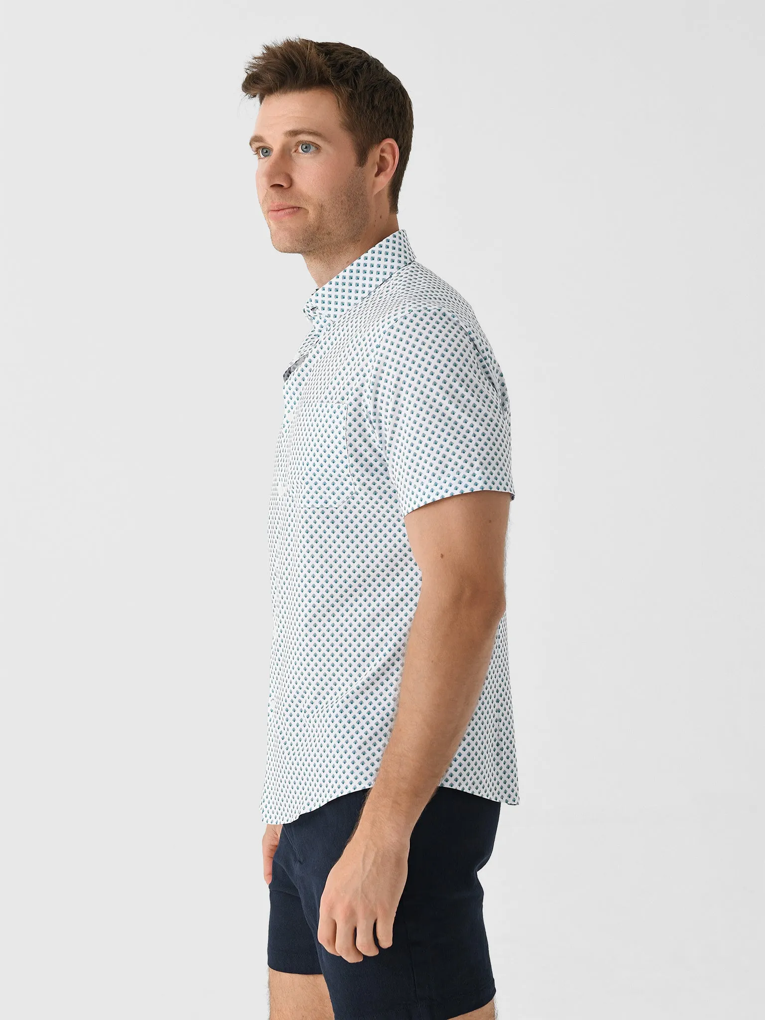Mizzen+Main Men's Trim Leeward Short Sleeve Dress Shirt sold by Saint Bernard product image thumbnail 3