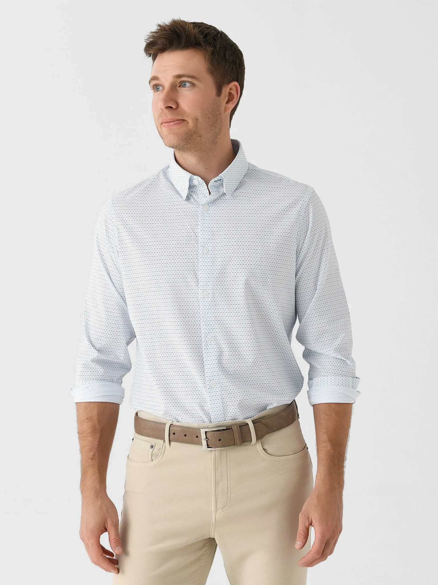 Mizzen+Main Men's Trim Leeward Dress Shirt sold by Saint Bernard