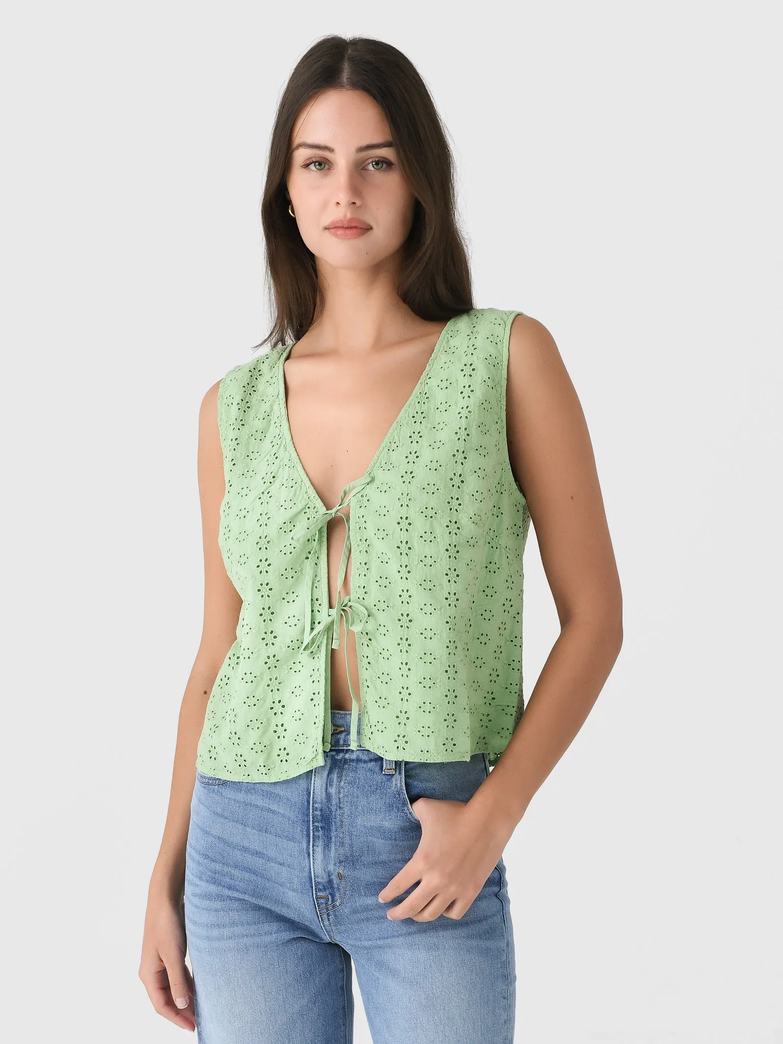 Velvet Women's Ava Eyelet Top sold by Saint Bernard product image thumbnail 5