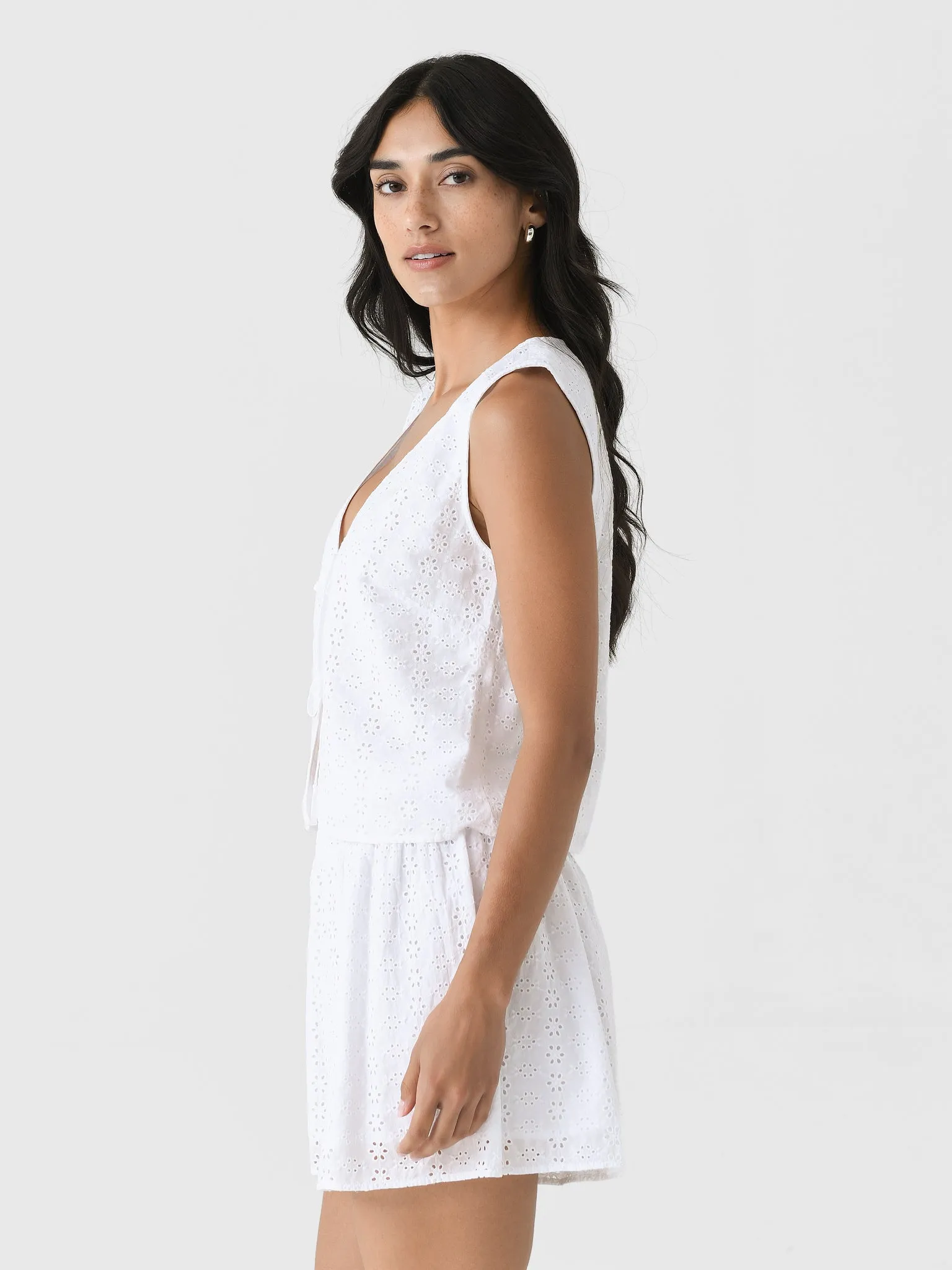 Velvet Women's Ava Eyelet Top sold by Saint Bernard product image thumbnail 3