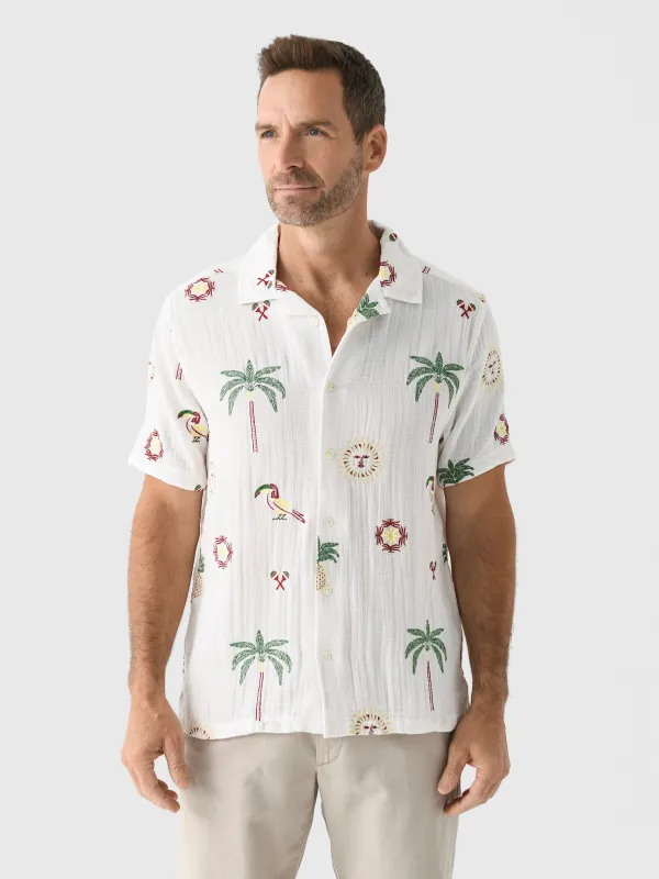 Far Afield Men's Stachio Short Sleeve Shirt sold by Saint Bernard