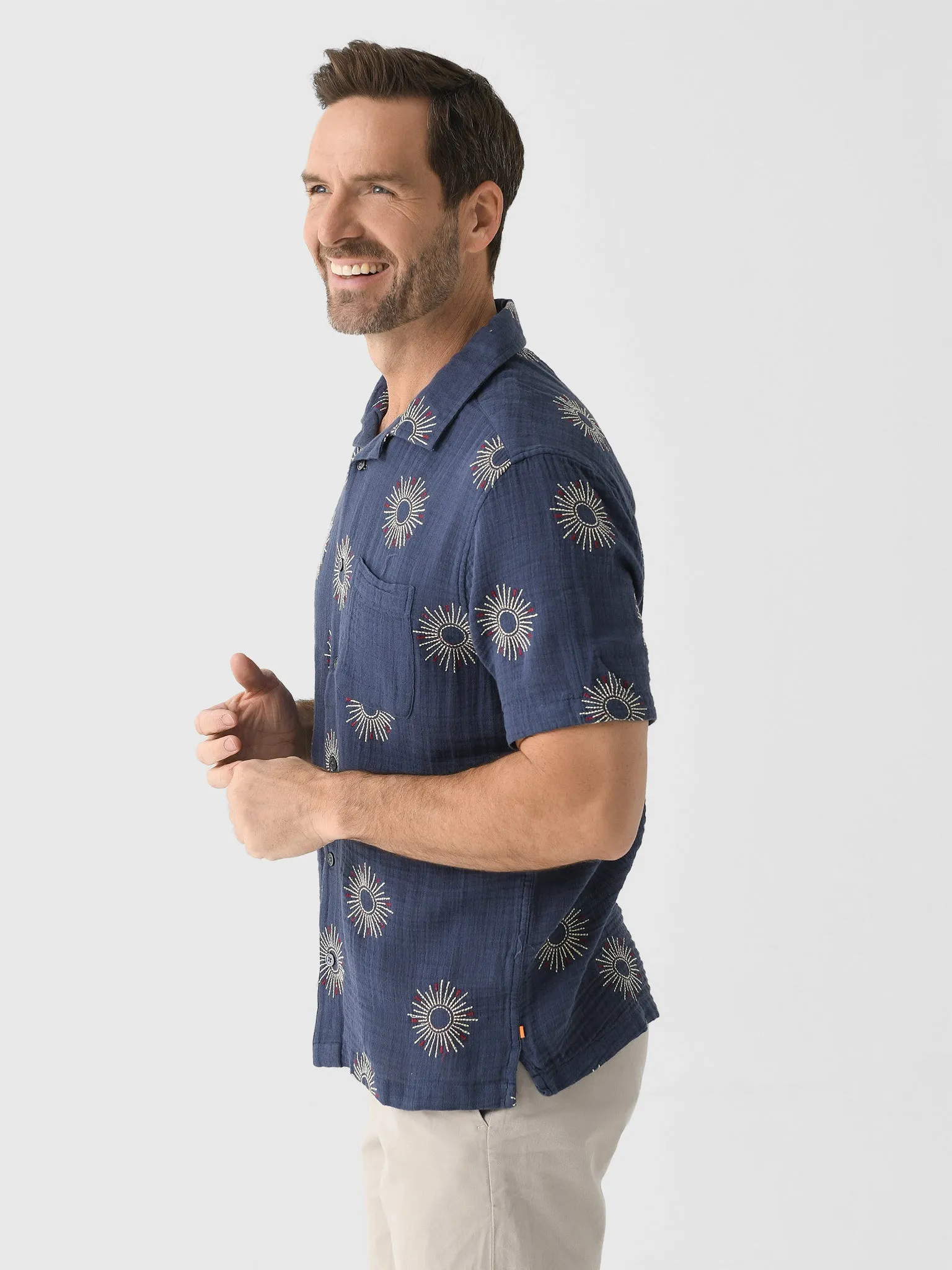 Far Afield Men's Stachio Short Sleeve Shirt sold by Saint Bernard product image thumbnail 4