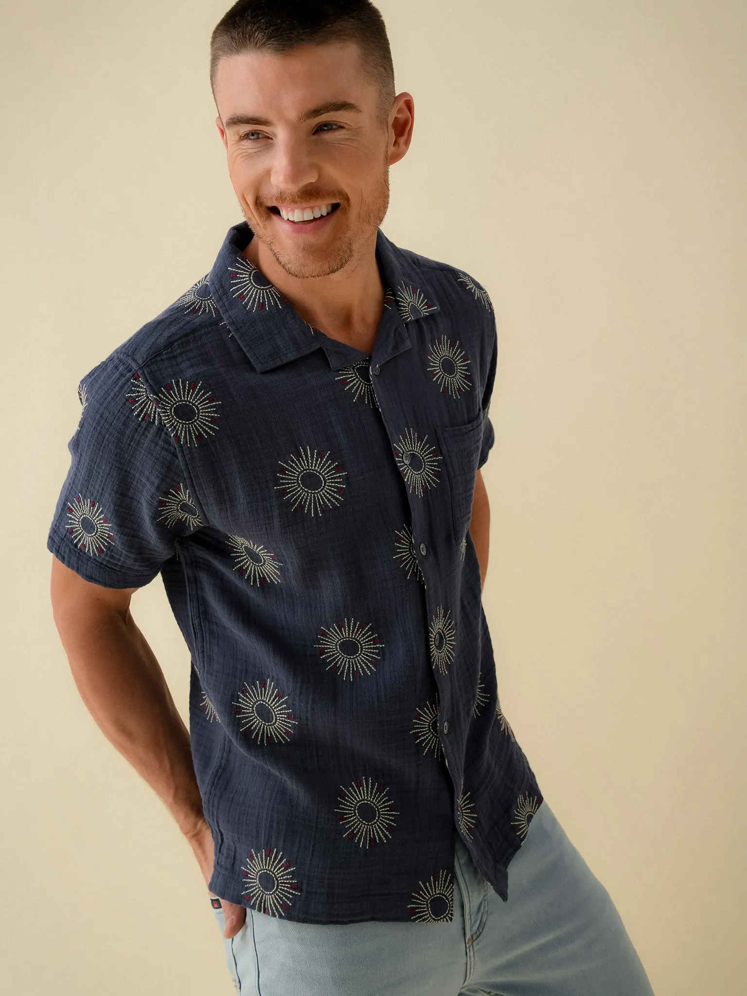 Far Afield Men's Stachio Short Sleeve Shirt sold by Saint Bernard product image thumbnail 2
