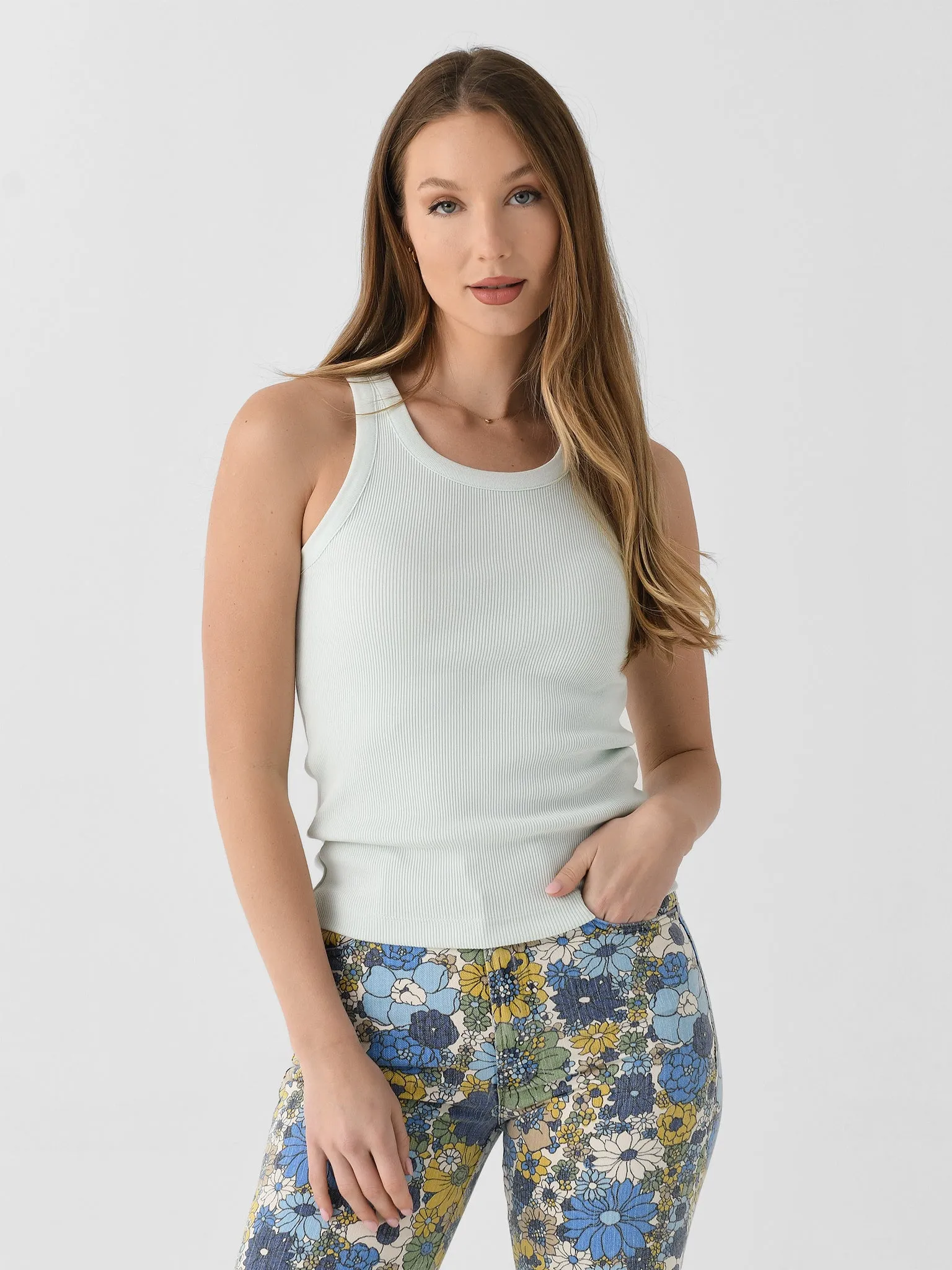 VInce Women's Ribbed Scoop-Neck Tank sold by Saint Bernard product image thumbnail 5