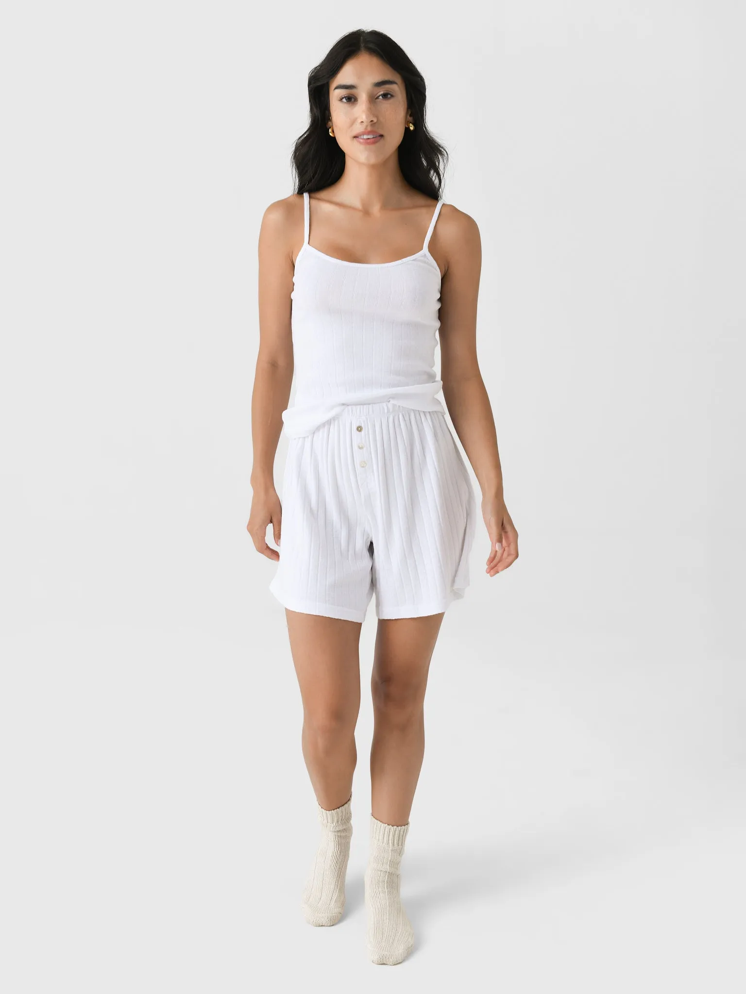 DONNI. Women's The Pointelle Boxer Short sold by Saint Bernard product image thumbnail 2